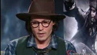 Interview Johnny Depp on Pirates 3 [upl. by Mather]