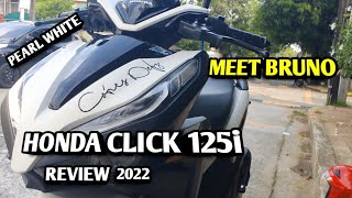 HONDA CLICK 125i Review 2022 V2 Pearl White  Moto Vlog [upl. by Nolos928]