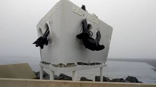 Zeebrugge Raid 1918 HMS Vindictive Bow Memorial Ostend [upl. by Akerue]