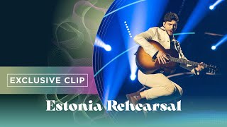 Stefan  Hope  Exclusive Rehearsal Clip  Estonia 🇪🇪  Eurovision 2022 [upl. by Shermie]