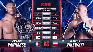 KSW Free Fight Salahdine Parnasse vs Sebastian Rajewski [upl. by Guerin]