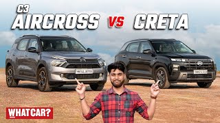 Hyundai Creta vs Citroen C3 Aircross  Mileage Test  Hindi Comparison [upl. by Aneeres348]