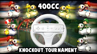 Mario Kart Wii GIANT 400cc Wii Wheel ONLY GP Knockout Tournament [upl. by Sandstrom]