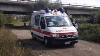 Automedica  Ambulanza Croce Rossa Cesena in emergenza 13x [upl. by Annala462]