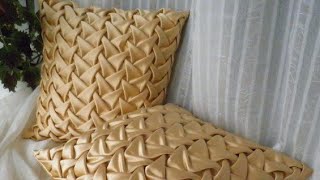 DIY Decorating ideas  Smocked Pillow Cover design  RoohaniFashionDesigning [upl. by Kcirret904]