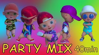 Kids Party Songs  Children Party Music  Video and Songs Party Mix  40 min Happy Playtime 🎉🎈🎊 [upl. by Nnaegroeg]