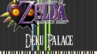 Zelda Majoras Mask  Deku Palace Synthesia [upl. by Refannej]