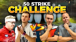 50 STRIKE BOWLING CHALLENGE PACKY HANRAHAN THE HOUSE VS INSIDE BOWLING [upl. by Lacombe209]