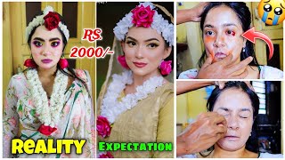 I Went to The WORST Reviewed HALDI Makeup Artist 😭 Khun nikal gaya 😱 Very Painful [upl. by Airegin]