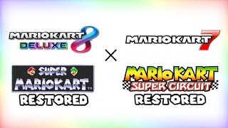 SNES Rainbow Road  Super Mario Kart MK7 MK8 SNESGBA Restored Mashup [upl. by King]