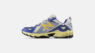 YESEYESEE x new balance 610v1 Turtledove Atlantic Blue and Varsity Gold [upl. by Nairbal]