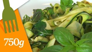 Recette de Tagliatelles de courgettes  750g [upl. by Mihcaoj197]