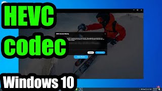 Your Computer is missing HEVC hardware decoder Windows 10 GoPro Player Install codec [upl. by Alleahcim]