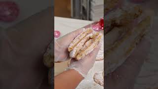 Strawberry Creme Cookie cookiesareeverything chocolatechipcookies recipe [upl. by Vassaux748]