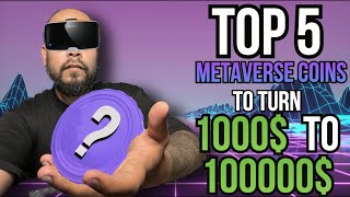 TURN 1000 TO 100000 🚀 BEST METAVERSE COINS  5 BEST METAVERSE COINS  metaversecrypto [upl. by Zephaniah]