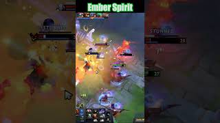 1 Level In 22 Seconds Ember Spirit Likes this Very Much dota2 dota2highlights rampage [upl. by Mufi]