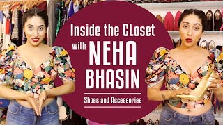 Inside the wardrobe with Neha Bhasin Shoes and Accessories Edition  S01E08  Pinkvilla  Fashion [upl. by Ylenats]