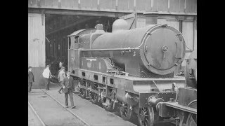 A Visit to Locomotive Works Crewe 1913  Railways on Film [upl. by Yanrahc826]