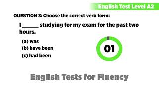 English Test Level A2  English Grammar Test  EnglishTestSeries [upl. by Alleuqahs]