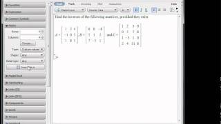 Maple  Matrix inverses [upl. by Fitts]