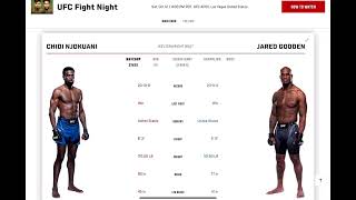 Chidi Njokuani vs Jared Gooden Prediction ufcvegas98 chidinjokuani jaredgooden [upl. by Eenwahs]