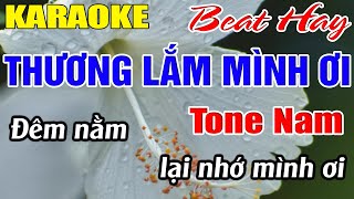 Thương Lắm Mình Ơi Karaoke Tone Nam Karaoke Hải Nhạc Sống  Beat Mới [upl. by Poppy]