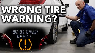 GM Tire Warning Wrong Location How to Relearn GM Tire Pressure Sensors [upl. by Aicele]