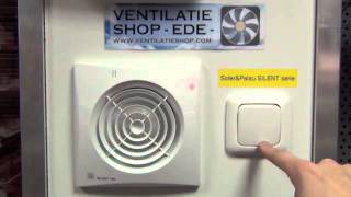 Badkamerventilatoren vergelijken op de testmuur van Ventilatieshopcom [upl. by Heidt]