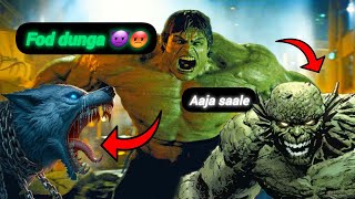 😈 Incredible Hulk Vs Fenris Wolf and Abomination [upl. by Ardnaeel]