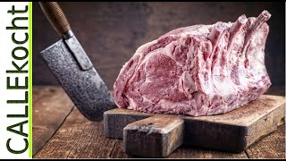 Tomahawk Steak vom Grill richtig braten  Riesiges Rinderkotelett [upl. by Ydissak]