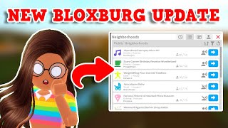 NEW BLOXBURG ANNOUNCEMENT BLOXBURG UPDATE 0130  Voice Chat Added Public Neighborhoods and More [upl. by Ayekram]