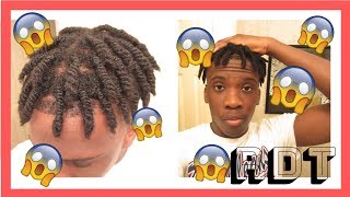 STARTING DREADS FROM 2 STRAND TWISTS  Dread Journey [upl. by Anoyi629]