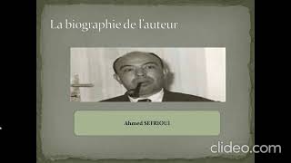 La Biographie dAhmed Sefrioui [upl. by Ennaimaj950]