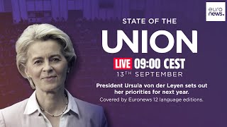 Ursula von der Leyen delivers final State of the Union speech before European elections [upl. by Fauver]