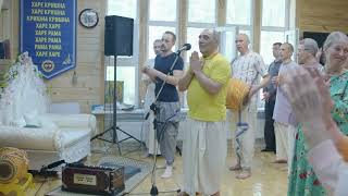 Achyutananda das Gauraarati and Kirtan 2023 June 4 Weekend program Izhevsk [upl. by Aihsek]