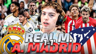 DAVOO XENEIZE REACCIONA A REAL MADRID vs ATLETICO MADRID 2024  LA LIGA ESPAÑOLA [upl. by Bible]