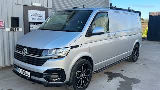 VW TRANSPORTER T61 20 TDi Highline 150 DSG Auto LWB EU6 ULEZ Panel van ideal camper tailgate boot [upl. by Ahtimat]