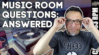 10 music room questions answered  Turntables cartridges record storage amp more  CHANNEL 33 RPM [upl. by Yesrej]