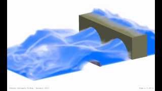 Multiphase flow simulation with obstacles ∇ OpenFOAM® [upl. by Vano]