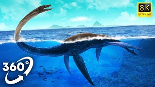 VR Jurassic Encyclopedia 27  Plesiosaurus dinosaur facts 360 Education [upl. by Sac]