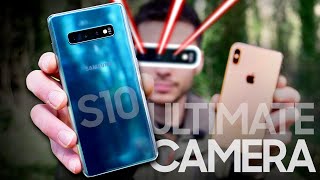 Samsung Galaxy S10 Plus vs iPhone XS Max Camera Test [upl. by Leahplar]