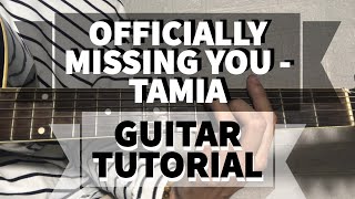 Officially Missing You  Tamia  Jayesslee Guitar Tutorial [upl. by Eiramesor]