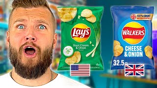 USA vs UK Snacks  Lays vs Walkers [upl. by Ayt717]