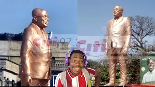 Akufo Addo m0ckɛd n r0astɛd for unveiling his own statue in Western region [upl. by Tewell]