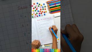 ☀️ Draw the Number Value for 🔢 Mathematics Worksheets for Kindergarten 🍎 shorts kids viral [upl. by Nelg]