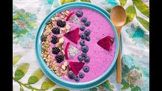 Dragon Fruit Smoothie Bowl Recipe [upl. by Fayre201]