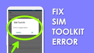 Sim Toolkit Not installing  Error on application  Airtel sim  sim toolkit error problem [upl. by Nwonknu784]