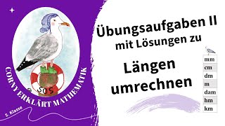 Längeneinheiten umwandeln Übungsaufgaben II Klasse 5 [upl. by Jemima]