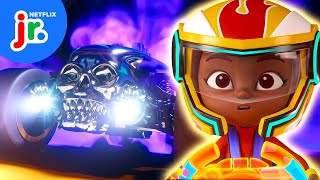 The Bone Shaker HAUNTS Hot Wheels City 💀🔥 Hot Wheels Lets Race  Netflix Jr [upl. by Htir]