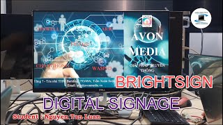 Test Video  BrightSign Digital Signage  Template Design by Intern Students [upl. by Giltzow]